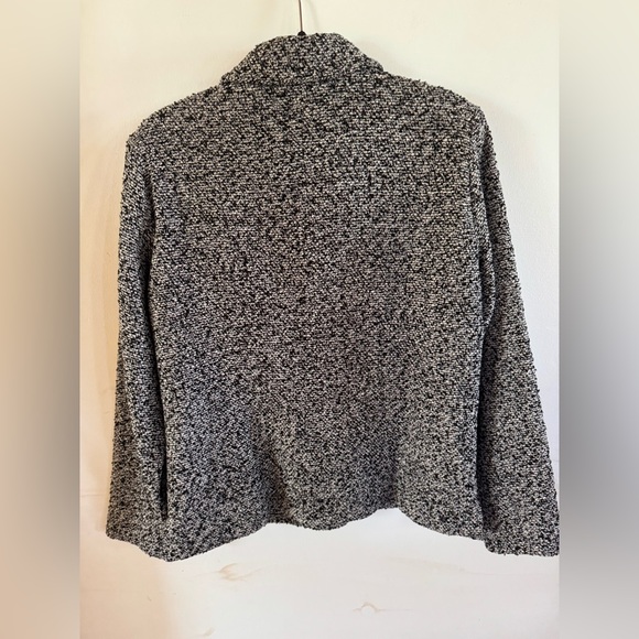 Coldwater Creek Women’s M Silk blend tweed Jacket Minimalist Capsule Wardrobe - Picture 6 of 8